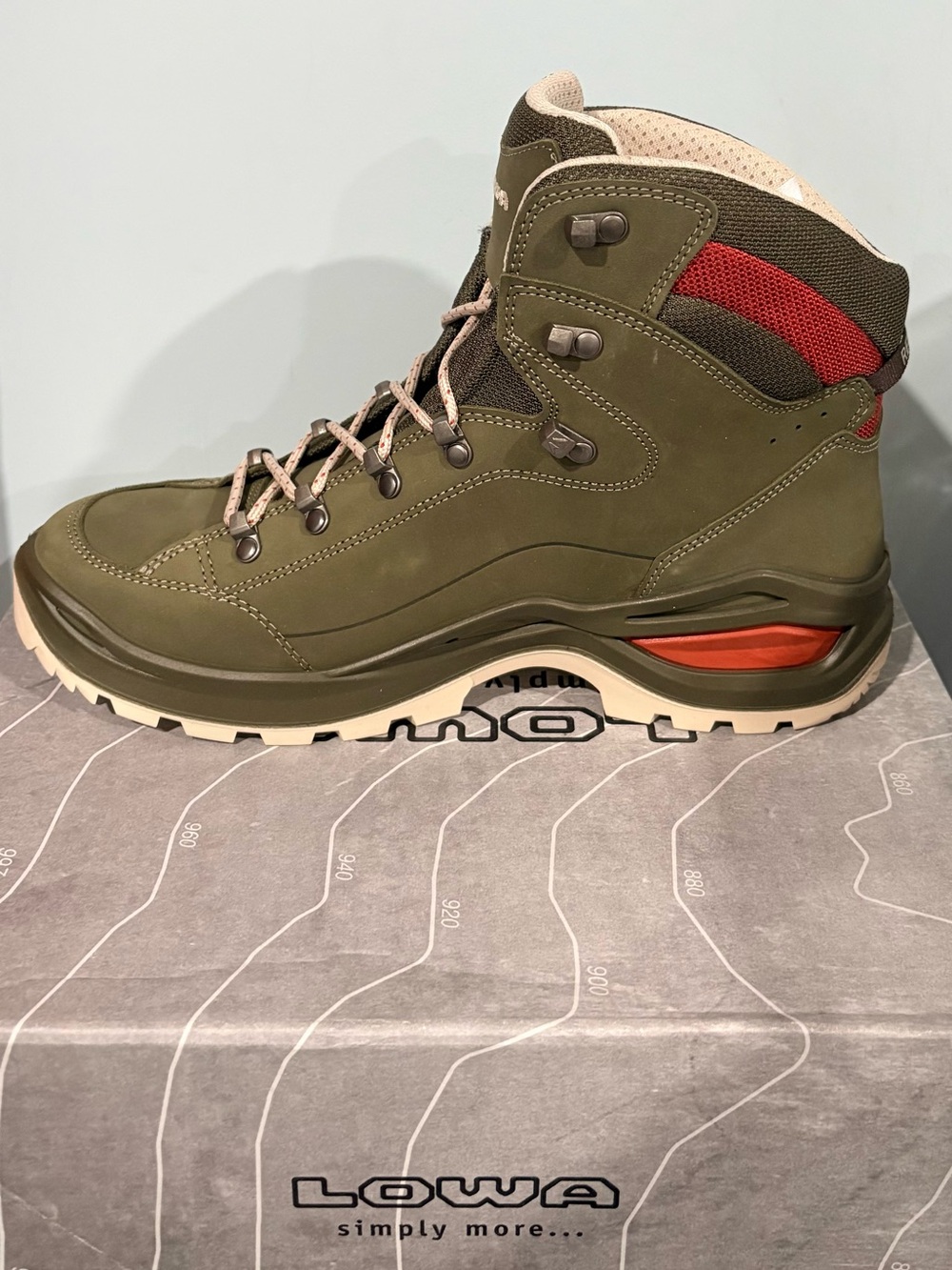 Lowa Women's Renegade EVO GTX Mid | size: 8.5 | color: Grey Green/Panna